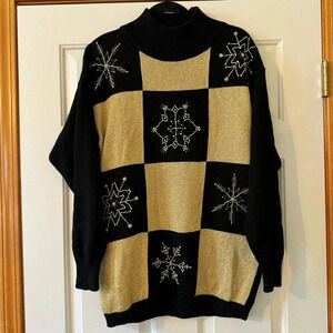 Maurada Vintage Ramie Holiday Christmas Sweater